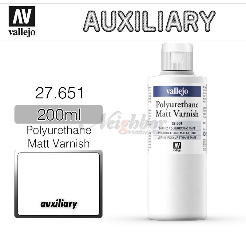 27.651 Polyurethane matt varnish Vallejo 200 ml.